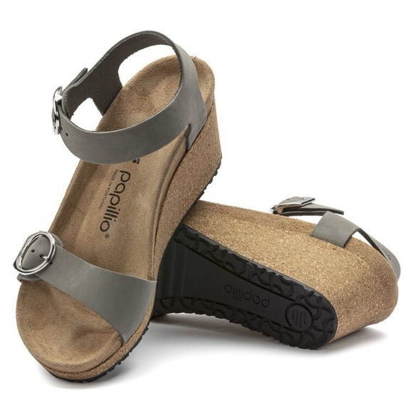 NWT BIRKENSTOCK Papillio Soley Nubuck Sandals! - Picture 2 of 8